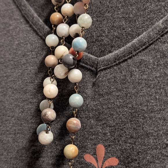 Katia Designs Beaded Necklace with Gold Pendant - Picture 6 of 9